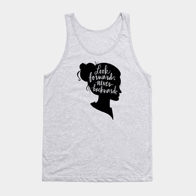 Look Forward, Never Backward: Artsy Girl Silhouette Tank Top by Tessa McSorley